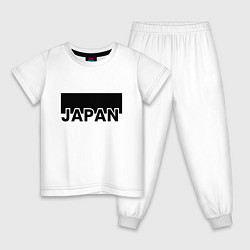Пижама хлопковая детская Japan, цвет: белый