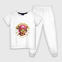 Пижама хлопковая детская Тони Чоппер One Piece, цвет: белый