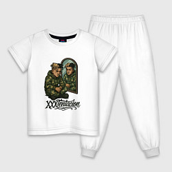 Детская пижама XXXTentacion сидит у зеркала