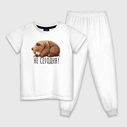 Детская пижама Спящий медведь - не сегодня