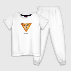 Пижама хлопковая детская Сэмса Сумерки мем Сэм, цвет: белый