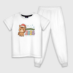 Детская пижама Новогодняя лошадка 2026