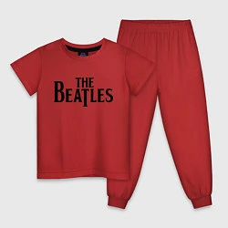 Пижама хлопковая детская The Beatles, цвет: красный