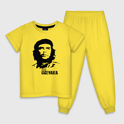 Пижама хлопковая детская Эрнесто Че Гевара, цвет: желтый
