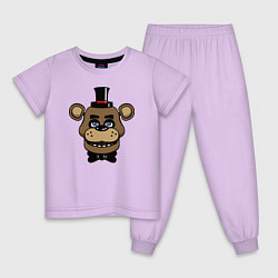 Пижама хлопковая детская Freddy FNAF, цвет: лаванда
