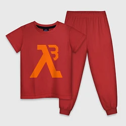 Пижама хлопковая детская Half-Life 3: Orange, цвет: красный