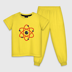 Пижама хлопковая детская Atomic Heart: Nuclear, цвет: желтый