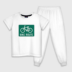 Детская пижама Дорога для велосипедистов