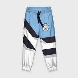 Брюки детские Manchester City FC: White style, цвет: 3D-принт