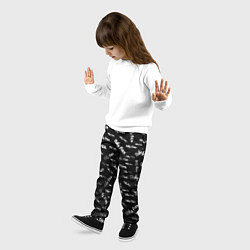 Брюки детские Sally Face: Black Pattern, цвет: 3D-принт — фото 2