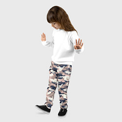 Брюки детские Кремовый камуфляж, цвет: 3D-принт — фото 2