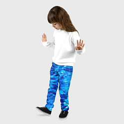 Брюки детские Голубая Вода Текстура, цвет: 3D-принт — фото 2