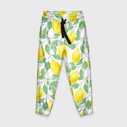 Брюки детские Лимоны 3d, цвет: 3D-принт