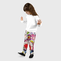 Брюки детские Takashi Murakami кричащий арт, цвет: 3D-принт — фото 2