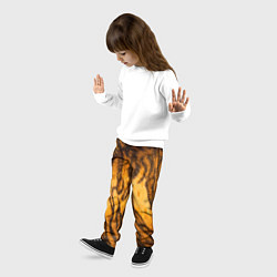 Брюки детские Шкура тигра 2022, цвет: 3D-принт — фото 2