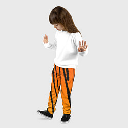 Брюки детские Шкура тигра диагональ, цвет: 3D-принт — фото 2