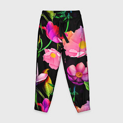 Детские брюки Цветочный узор Floral pattern