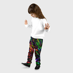 Брюки детские Neon pattern Vanguard, цвет: 3D-принт — фото 2