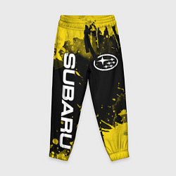 Брюки детские СУБАРУ - SUBARU Желтые пятна, цвет: 3D-принт