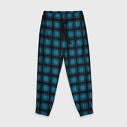 Детские брюки Black and blue plaid