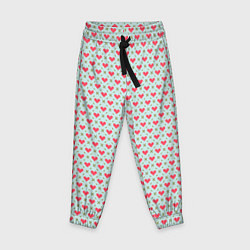 Детские брюки Сердечки - абстракция минимализм