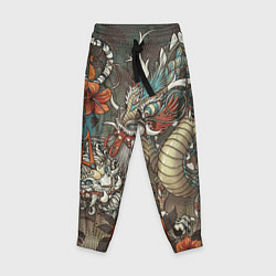 Детские брюки Тигр и дракон мифические
