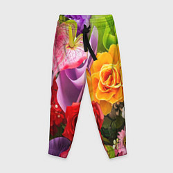 Детские брюки Прекрасный цветочный букет