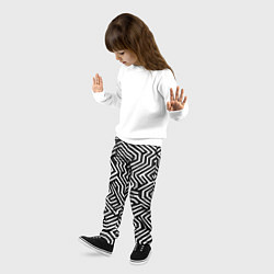 Брюки детские Гипнотические узоры, цвет: 3D-принт — фото 2