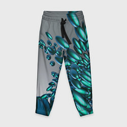 Детские брюки Абстрактные блестящие камни и серый фон