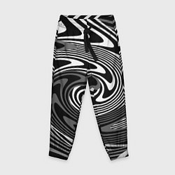 Детские брюки Black and white abstract pattern