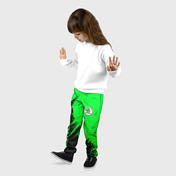 Брюки детские Шкода - зеленая, цвет: 3D-принт — фото 2