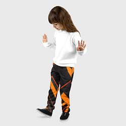 Брюки детские Оранжевая молния: арт, цвет: 3D-принт — фото 2