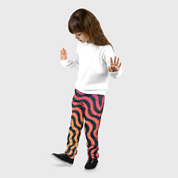 Брюки детские Абстрактный градиентовый узор, цвет: 3D-принт — фото 2