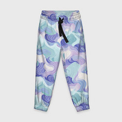 Детские брюки Абстрактные волны разноцветные