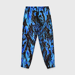 Детские брюки Демонический доспех синий
