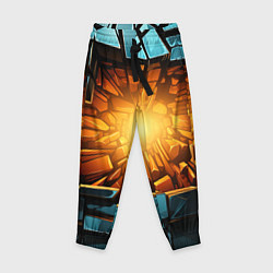 Детские брюки Геометрическая огненная яма иллюзия