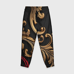 Детские брюки Золотые абстрактные узоры