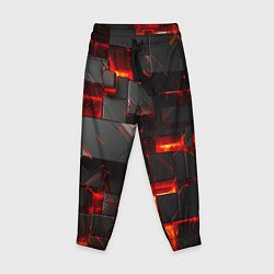 Брюки детские Неоновые квадратики, цвет: 3D-принт