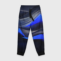 Детские брюки Black and blue abstract background sport style