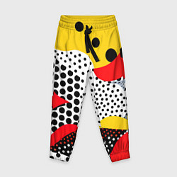 Брюки детские Вихревая иллюзия, цвет: 3D-принт