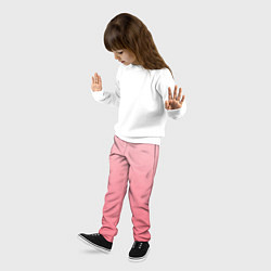 Брюки детские Нежный розовый градиент, цвет: 3D-принт — фото 2