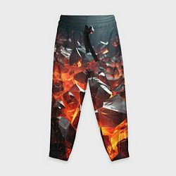 Детские брюки Взрыв камней в красном неоне