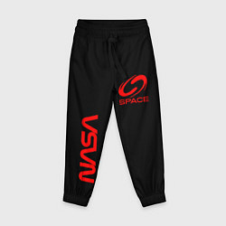 Детские брюки Nasa space red logo
