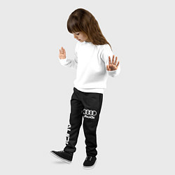 Брюки детские AUDI sport white, цвет: 3D-принт — фото 2