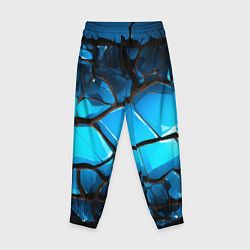 Детские брюки Синяя текстура объемных плит