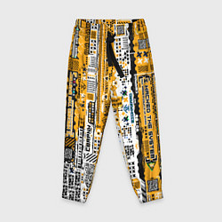 Детские брюки Cyberpunk pattern yellow
