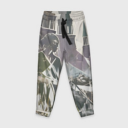 Брюки детские Отпечаток силуета, цвет: 3D-принт