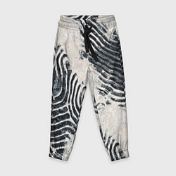 Детские брюки Текстура гранж - абстрактные линии