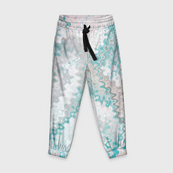 Детские брюки Серо-бирюзовый абстрактный