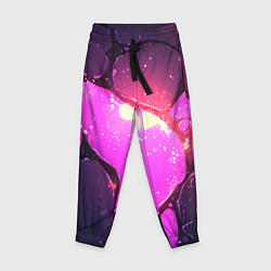 Детские брюки Розовая текстура разлом плит